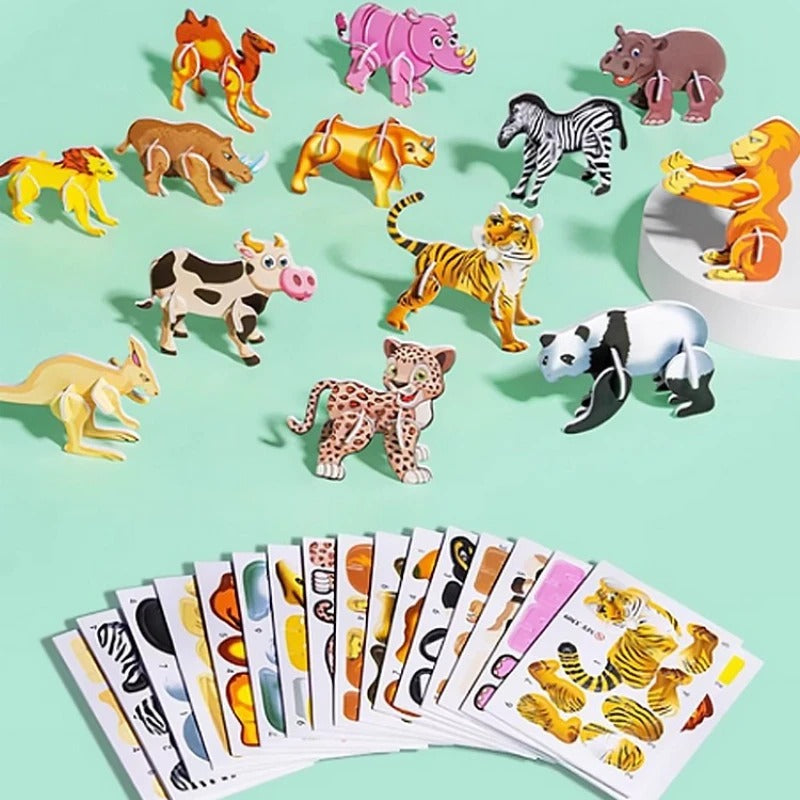 Zestaw Bajkowych Puzzli 3D dla Dzieci