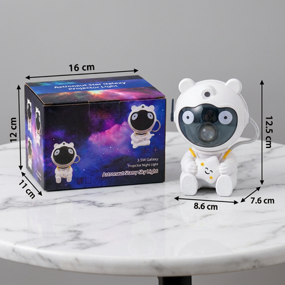 Projektor galaktyki i gwiazd Astronauta z 8-kolorową mgławicą i pilotem