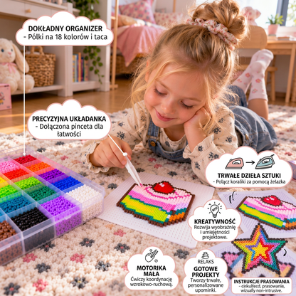 Zestaw koralików termicznych Premium z akcesoriami – kreatywny zestaw DIY
