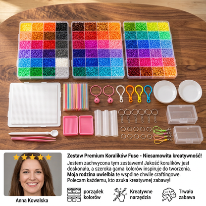 Zestaw koralików termicznych Premium z akcesoriami – kreatywny zestaw DIY