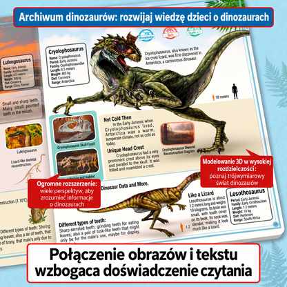 Interaktywna mówiąca encyklopedia dinozaurów