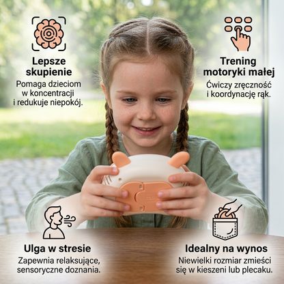 Kieszonkowa gra Pop It na refleks – sensoryczna zabawka antystresowa dla dzieci