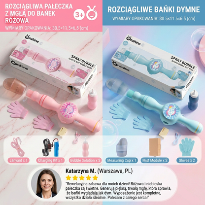 Maszynka do Baniek Mydlanych z Efektem Dymu dla Dzieci