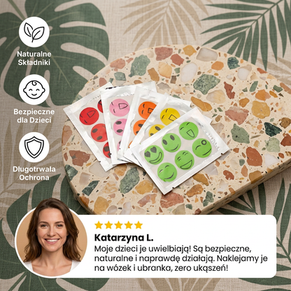 Naturalne Plastry Odstraszające Komary dla Dzieci i Niemowląt (100 szt.)