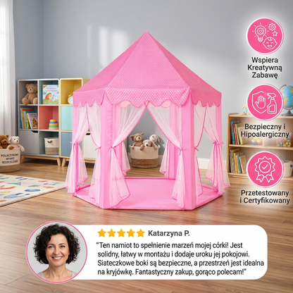 Namiot do zabawy „Zamek Księżniczki” – do domu i ogrodu
