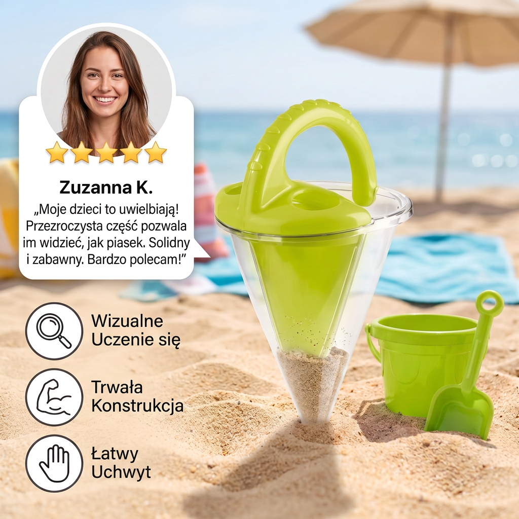 Dziecięca Zabawka Plażowa Lejek do Piasku
