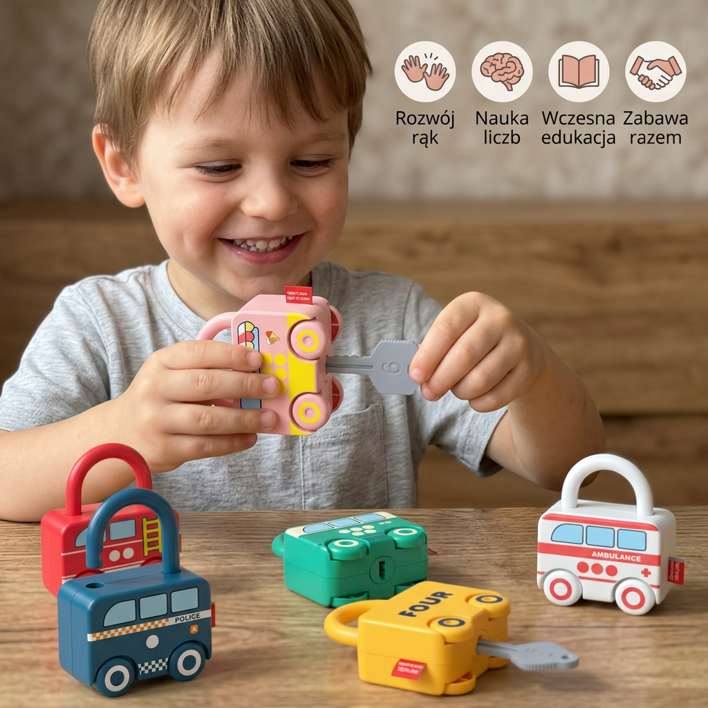 InteractiveLocks – zabawka edukacyjna Montessori z interaktywnymi zamkami