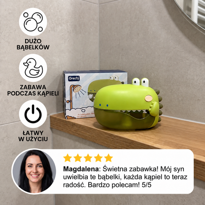 Dinozaur do kąpieli z bańkami – mnóstwo radości podczas każdej kąpieli!