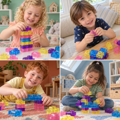 Bezpieczne i miękkie żelowe klocki Squishy dla dzieci