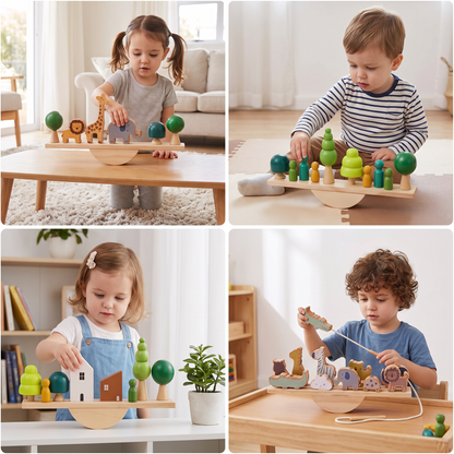 Drewniana Huśtawka Montessori dla Dzieci